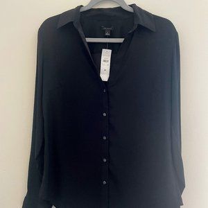 Ann Taylor - Dress Shirt - Black